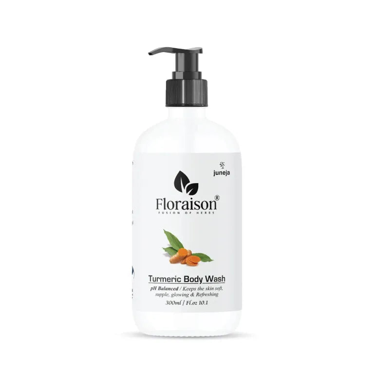 Floraison Ayurvedic Turmeric Body wash 300ML For soft, Smooth & Refresh Feeling