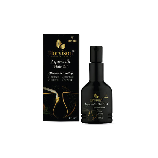 Floraison Ayurvedic Hair Oil 120ML For Dandruff, Hair Fall, Regrowth & Pre Mature Greying