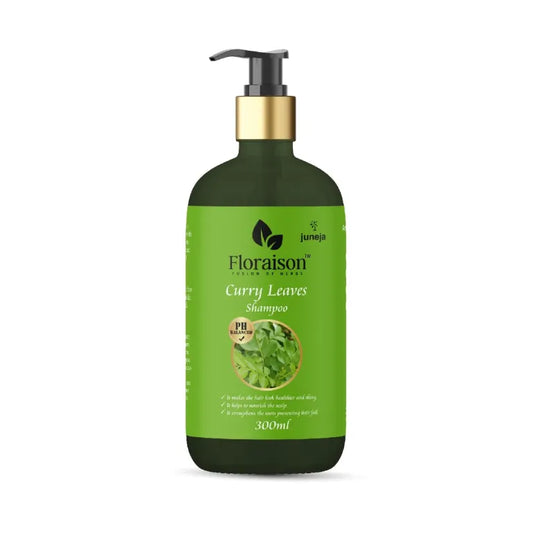 Floraison Ayurvedic Curry Leaves & Fenugreek Seeds Shampoo 300ML Combo (Pack of 2) For Dandruff, Hairfall , Shines & Smooth or Silky Hair
