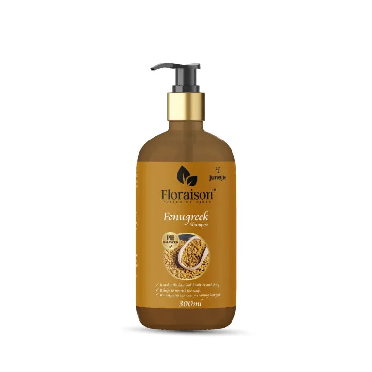 Floraison Ayurvedic and Natural Fenugreek seeds shampoo 300 ML For dandruff, hairfall, smooth or shiny hair