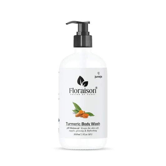 Floraison Ayurvedic Turmeric Body wash 300ML For soft, Smooth & Refresh Feeling