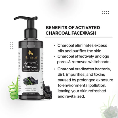 Floraison Ayurvedic Activated Charcoal Face Wash 100ML