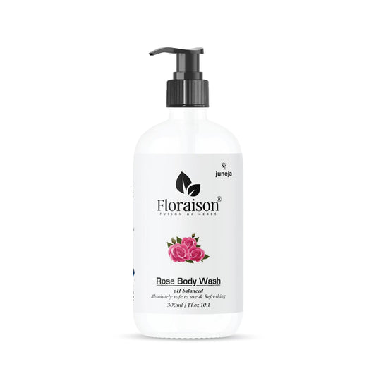 Floraison Ayurvedic Rose body wash 300ML For Soft, Smooth & Glowing Skin